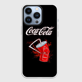 Чехол для iPhone 13 Pro с принтом Coca Cola в Новосибирске,  |  | coca cola | газировка | кола | лето | лимонад | свежесть | стакан