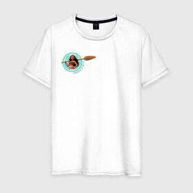 Мужская футболка хлопок с принтом Daughter of the Sea в Новосибирске, 100% хлопок | прямой крой, круглый вырез горловины, длина до линии бедер, слегка спущенное плечо. | moana | vdzajul