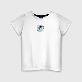 Детская футболка хлопок с принтом MOANA в Новосибирске, 100% хлопок | круглый вырез горловины, полуприлегающий силуэт, длина до линии бедер | moana | vdzajul