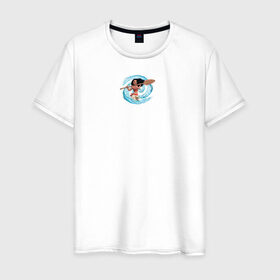 Мужская футболка хлопок с принтом MOANA в Новосибирске, 100% хлопок | прямой крой, круглый вырез горловины, длина до линии бедер, слегка спущенное плечо. | moana | vdzajul