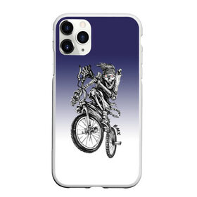 Чехол для iPhone 11 Pro Max матовый с принтом BMX в Новосибирске, Силикон |  | bike | bmx | bones | eyes | jaw | skeleton | skull | sport | велосипед | кости | пасть | скелет | спорт | череп