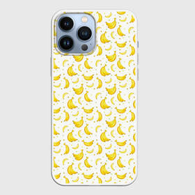 Чехол для iPhone 13 Pro Max с принтом Банановый рай в Новосибирске,  |  | Тематика изображения на принте: bananas | circle | fruit | pattern | бананы | кружок | узор | фрукт