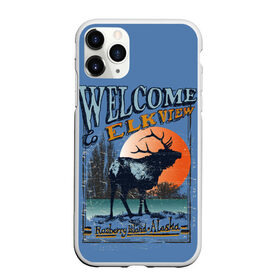 Чехол для iPhone 11 Pro Max матовый с принтом Аляска в Новосибирске, Силикон |  | аляска | дикая природа | дикие животные. | звери | олени | природа | рога