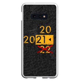 Чехол для Samsung S10E с принтом 2022 не БУДЕТ в Новосибирске, Силикон | Область печати: задняя сторона чехла, без боковых панелей | Тематика изображения на принте: 2020 год мем | асфальт | мем про апокалипсис | мем про конец света | новый год
