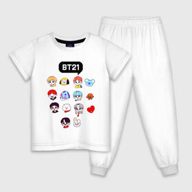 Детская пижама хлопок с принтом BTS / BT21 в Новосибирске, 100% хлопок |  брюки и футболка прямого кроя, без карманов, на брюках мягкая резинка на поясе и по низу штанин
 | bangtan sonyeondan | bts | bts love. | kpop | битиэс | бтс | кпоп | фанфик бтс | чон чонгук