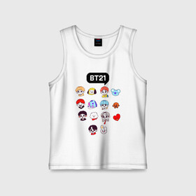 Детская майка хлопок с принтом BTS   BT21 в Новосибирске,  |  | Тематика изображения на принте: bangtan sonyeondan | bts | bts love. | kpop | битиэс | бтс | кпоп | фанфик бтс | чон чонгук