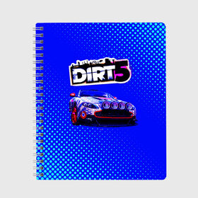 Тетрадь с принтом Dirt 5 в Новосибирске, 100% бумага | 48 листов, плотность листов — 60 г/м2, плотность картонной обложки — 250 г/м2. Листы скреплены сбоку удобной пружинной спиралью. Уголки страниц и обложки скругленные. Цвет линий — светло-серый
 | dirt | dirt 4 | dirt 5 | dirt car | dirt logo | dirt racing | dirt машины | дирт 4 | дирт 5