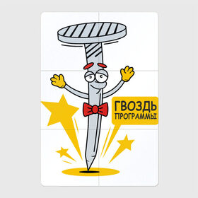 Магнитный плакат 2Х3 с принтом Гвоздь программы в Новосибирске, Полимерный материал с магнитным слоем | 6 деталей размером 9*9 см | гвоздь | гвоздь программы | надписи | приколы | юмор