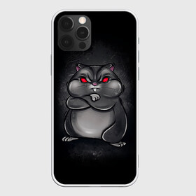 Чехол для iPhone 12 Pro Max с принтом HAMSTER в Новосибирске, Силикон |  | Тематика изображения на принте: злое животное | злой хомяк | красные глаза | мышка | хомяк
