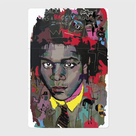 Магнитный плакат 2Х3 с принтом Jean Michel Basquiat в Новосибирске, Полимерный материал с магнитным слоем | 6 деталей размером 9*9 см | art | eyes | guy | jean michel basquiat | глаза | жан мишель баския | искусство | парень