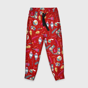 Детские брюки 3D с принтом Рождественское чудо в Новосибирске, 100% полиэстер | манжеты по низу, эластичный пояс регулируется шнурком, по бокам два кармана без застежек, внутренняя часть кармана из мелкой сетки | Тематика изображения на принте: 