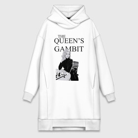 Платье-худи хлопок с принтом the queens gambit в Новосибирске,  |  | the queens gambit | нетфликс | сериал | ход королевы