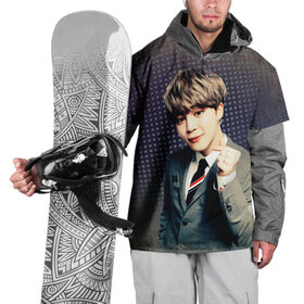 Накидка на куртку 3D с принтом BTS. Jimin в Новосибирске, 100% полиэстер |  | Тематика изображения на принте: jimin | k pop | молодость | музыка | пак чи mин | поп коллектив | южнокорейский певец