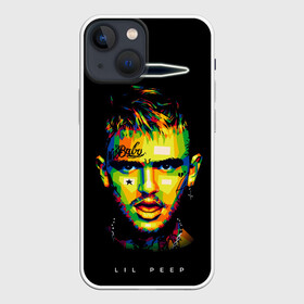 Чехол для iPhone 13 mini с принтом LIL PEEP в Новосибирске,  |  | Тематика изображения на принте: lil | lil peep | logobombing | peep. лил | pump | rap | xxx | xxxtenticon | пип | с лил пипом