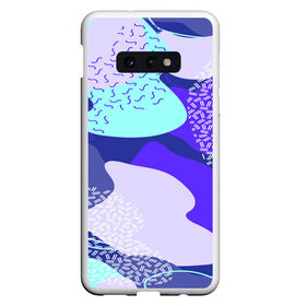 Чехол для Samsung S10E с принтом Blue lake в Новосибирске, Силикон | Область печати: задняя сторона чехла, без боковых панелей | абстракция | минимализм | орнаменты | текстуры | узоры