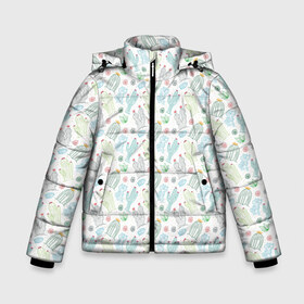 Зимняя куртка для мальчиков 3D с принтом Цветущие кактусы в Новосибирске, ткань верха — 100% полиэстер; подклад — 100% полиэстер, утеплитель — 100% полиэстер | длина ниже бедра, удлиненная спинка, воротник стойка и отстегивающийся капюшон. Есть боковые карманы с листочкой на кнопках, утяжки по низу изделия и внутренний карман на молнии. 

Предусмотрены светоотражающий принт на спинке, радужный светоотражающий элемент на пуллере молнии и на резинке для утяжки | cactus | desert | flower | pattern | thorns | кактус | колючки | пустыня | узор | цветок