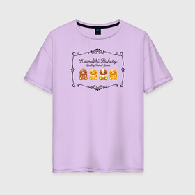 Женская футболка хлопок Oversize с принтом Baby Nifflers Baked Goods в Новосибирске, 100% хлопок | свободный крой, круглый ворот, спущенный рукав, длина до линии бедер
 | fantastic beasts and where to find them | niffler | vdosadir | wizarding world | нюхлер | нюхль