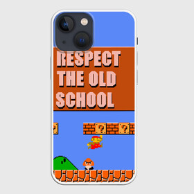 Чехол для iPhone 13 mini с принтом Марио в Новосибирске,  |  | mario | pixelart | видеоигры | марио | ретро | старая школа | старые игры