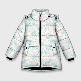 Зимняя куртка для девочек 3D с принтом Морские черепахи в Новосибирске, ткань верха — 100% полиэстер; подклад — 100% полиэстер, утеплитель — 100% полиэстер. | длина ниже бедра, удлиненная спинка, воротник стойка и отстегивающийся капюшон. Есть боковые карманы с листочкой на кнопках, утяжки по низу изделия и внутренний карман на молнии. 

Предусмотрены светоотражающий принт на спинке, радужный светоотражающий элемент на пуллере молнии и на резинке для утяжки. | coral | ocean | reef | sea | shell | shellfish | star | turtle | звезда | коралл | моллюск | море | океан | ракушка | риф | черепаха