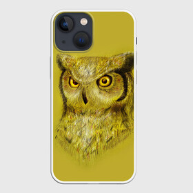 Чехол для iPhone 13 mini с принтом Сова в Новосибирске,  |  | ночнойхищник | птица | сова | филин | хищник