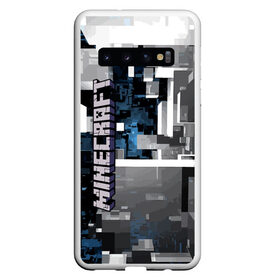 Чехол для Samsung Galaxy S10 с принтом Minecraft в Новосибирске, Силикон | Область печати: задняя сторона чехла, без боковых панелей | Тематика изображения на принте: building | city | cube | game | megapolis | minecraft | pattern | город | здание | игра | куб | майнкрафт | мегаполис | узор