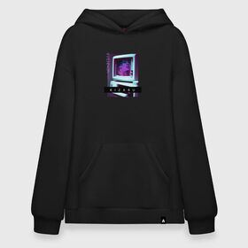 Худи SuperOversize хлопок с принтом Vaporwave Kizaru Mac в Новосибирске, 70% хлопок, 30% полиэстер, мягкий начес внутри | карман-кенгуру, эластичная резинка на манжетах и по нижней кромке, двухслойный капюшон
 | album | born to trap | haunted family | hip hop | karmageddon | music | neon | retro | retrowave | spain | trend | yvn kxx | альбом | испания | кизару | музыка | неон | реп | ретровейв | рожденный | рэп | стиль | тренд | треп 