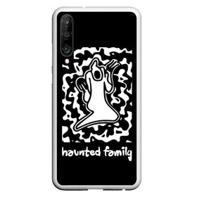 Чехол для Honor P30 с принтом Haunted Family / Kizaru в Новосибирске, Силикон | Область печати: задняя сторона чехла, без боковых панелей | born to trap | ghost | haunted family | кизару | хорошая работа олег