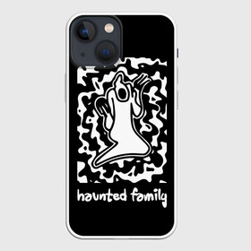Чехол для iPhone 13 mini с принтом Haunted Family   Kizaru в Новосибирске,  |  | born to trap | ghost | haunted family | кизару | хорошая работа олег