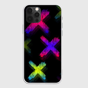 Чехол для iPhone 12 Pro Max с принтом Крестики в Новосибирске, Силикон |  | Тематика изображения на принте: amoled | абстракция | градиент | крестики | переливание цветов