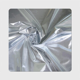 Магнит виниловый Квадрат с принтом Фольга в Новосибирске, полимерный материал с магнитным слоем | размер 9*9 см, закругленные углы | fashion | foil | texture | vanguard | авангард | мода | текстура | фольга
