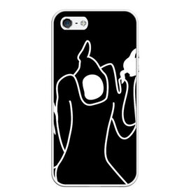 Чехол для iPhone 5/5S матовый с принтом Haunted Family в Новосибирске, Силикон | Область печати: задняя сторона чехла, без боковых панелей | haunted family | kizaru | rap | кизару | рэп | хип хоп