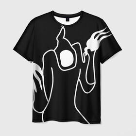 Мужская футболка 3D с принтом Haunted Family в Новосибирске, 100% полиэфир | прямой крой, круглый вырез горловины, длина до линии бедер | Тематика изображения на принте: haunted family | kizaru | rap | кизару | рэп | хип хоп