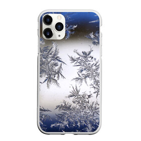 Чехол для iPhone 11 Pro Max матовый с принтом Морозная свежесть в Новосибирске, Силикон |  | Тематика изображения на принте: зима | зимний узор | мороз | морозный узор | узор