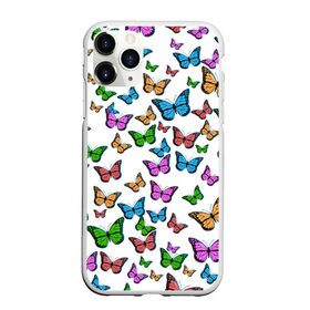 Чехол для iPhone 11 Pro Max матовый с принтом Бабочки в Новосибирске, Силикон |  | Тематика изображения на принте: butterfly | butterfly pattern | бабочка | бабочки | насекомые | паттерн бабочки
