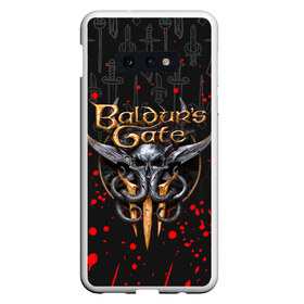 Чехол для Samsung S10E с принтом BALDURS GATE в Новосибирске, Силикон | Область печати: задняя сторона чехла, без боковых панелей | Тематика изображения на принте: baldur gates | baldur gates 3 | baldur s gate | baldur s gate 3 | game | игра.