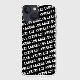 Чехол для iPhone 13 mini с принтом Лос Анджелес Лейкерс в Новосибирске,  |  | lakers | los angeles | los angeles lakers | nba | анжелес | баскетбол | лейкерс | лос | лос анджелес | лос анджелес лейкерс | нба