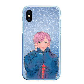 Чехол для iPhone XS Max матовый с принтом JIMIN SPRING DAY в Новосибирске, Силикон | Область печати: задняя сторона чехла, без боковых панелей | bt21 | bts | hoseok | jhope | jimin | jin | jungkook | namjoon | rm | taehyung | v | бантан | бт21 | бтс | весна | ви | голубая | джей хоуп | джин | зима | намджун | новый год | рм | снег | снежинки | спринг дэй | тэхен | хосок | чимин | чонгук 