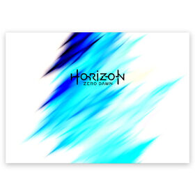 Поздравительная открытка с принтом HORIZON ZERO DAWN (S) в Новосибирске, 100% бумага | плотность бумаги 280 г/м2, матовая, на обратной стороне линовка и место для марки
 | aloy | antasy girl | art | artwork | digital art | fantasy | horizon | horizon: zero dawn | landscape | tallneck | warrior fantasy | weapon | zero dawn