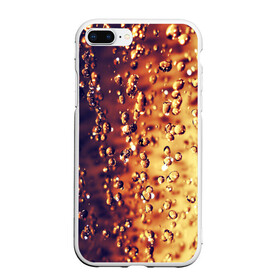 Чехол для iPhone 7Plus/8 Plus матовый с принтом КОЛА в Новосибирске, Силикон | Область печати: задняя сторона чехла, без боковых панелей | cola | colla | кола | колла | напитки | пузыри