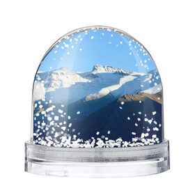 Снежный шар с принтом Снежные горы в Новосибирске, Пластик | Изображение внутри шара печатается на глянцевой фотобумаге с двух сторон | mountain | гора | горный массив | горы | снег | снежный склон | эверест