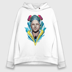 Женское худи Oversize хлопок с принтом Jesse Pinkman в Новосибирске, френч-терри — 70% хлопок, 30% полиэстер. Мягкий теплый начес внутри —100% хлопок | боковые карманы, эластичные манжеты и нижняя кромка, капюшон на магнитной кнопке | br ba | breaking bad | heisenberg | jesse pinkman | vdzagmar | walter white | во все тяжкие | джесси пинкман | уолтер уайт | хайзенберг