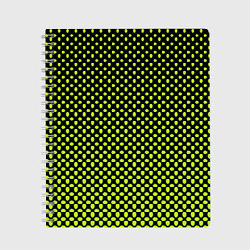 Тетрадь с принтом Зеленая клетка в Новосибирске, 100% бумага | 48 листов, плотность листов — 60 г/м2, плотность картонной обложки — 250 г/м2. Листы скреплены сбоку удобной пружинной спиралью. Уголки страниц и обложки скругленные. Цвет линий — светло-серый
 | 