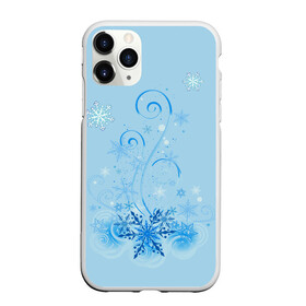 Чехол для iPhone 11 Pro Max матовый с принтом Зимние узоры в Новосибирске, Силикон |  | Тематика изображения на принте: зима | зимний узор | снег. | снежинки | узоры