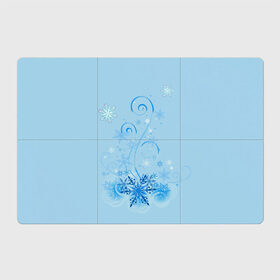 Магнитный плакат 3Х2 с принтом Зимние узоры в Новосибирске, Полимерный материал с магнитным слоем | 6 деталей размером 9*9 см | Тематика изображения на принте: зима | зимний узор | снег. | снежинки | узоры
