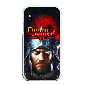 Чехол для iPhone XS Max матовый с принтом DIVINITY в Новосибирске, Силикон | Область печати: задняя сторона чехла, без боковых панелей | Тематика изображения на принте: divinity | divinity 2 | divinity original | divinity sin | divinity sin 2 | дивинити | дивинити 2 | дивинити ориджинал. | дивинити син