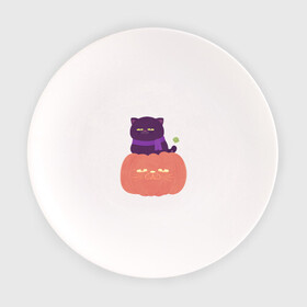 Тарелка с принтом Хеллоуиновский кот в Новосибирске, фарфор | диаметр - 210 мм
диаметр для нанесения принта - 120 мм | Тематика изображения на принте: арт | ведьма | кот | кошка | рисунок | сладость чупа чупс | тыква | хеллоуин | хэллоуин | чёрная кошка | чёрный кот | шарф