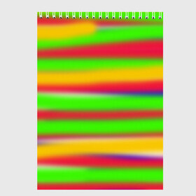 Скетчбук с принтом Яркая Яркость в Новосибирске, 100% бумага
 | 48 листов, плотность листов — 100 г/м2, плотность картонной обложки — 250 г/м2. Листы скреплены сверху удобной пружинной спиралью | краски | полосы | популярное | радуга | разноцветная | цвета | яркая
