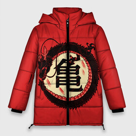 Женская зимняя куртка 3D с принтом Иероглифы Китайский Дракон в Новосибирске, верх — 100% полиэстер; подкладка — 100% полиэстер; утеплитель — 100% полиэстер | длина ниже бедра, силуэт Оверсайз. Есть воротник-стойка, отстегивающийся капюшон и ветрозащитная планка. 

Боковые карманы с листочкой на кнопках и внутренний карман на молнии | знаки | иероглиф | иероглифы | надписи | прикольная надпись | серая | токио | япония | японская | японский