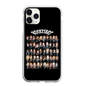 Чехол для iPhone 11 Pro матовый с принтом ROCK STARS в Новосибирске, Силикон |  | beatles | bono | kiss | music | nirvana | queen | rock | roling stones | stars | usa | боно | джагер | звезды | кобэйн | меркьюри | музыка | озборн | разные | рок