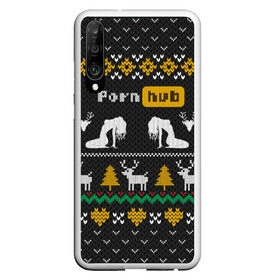 Чехол для Honor P30 с принтом Pornhub свитер с оленями в Новосибирске, Силикон | Область печати: задняя сторона чехла, без боковых панелей | 2021 | knit | knitted | merch | new year | sweater | ugly sweater | вязанный | вязяный | зимний | лого | логотип | мерч | новый год | олени | рождественский | рождественский свитер | рождес